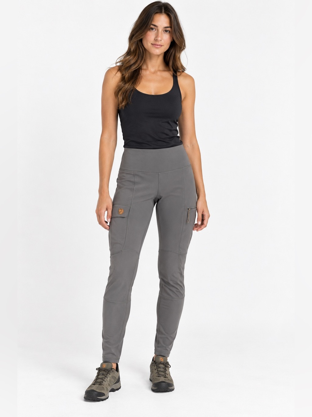 Fjällräven Abisko Trekking Tights Dark Grey Outdoor Gorpcore Pants Size Small